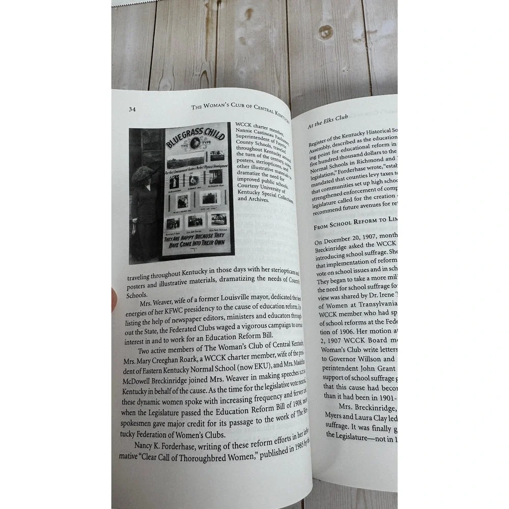 A History of the Woman's Club Central Kentucky Brock 1996 First Edition Local